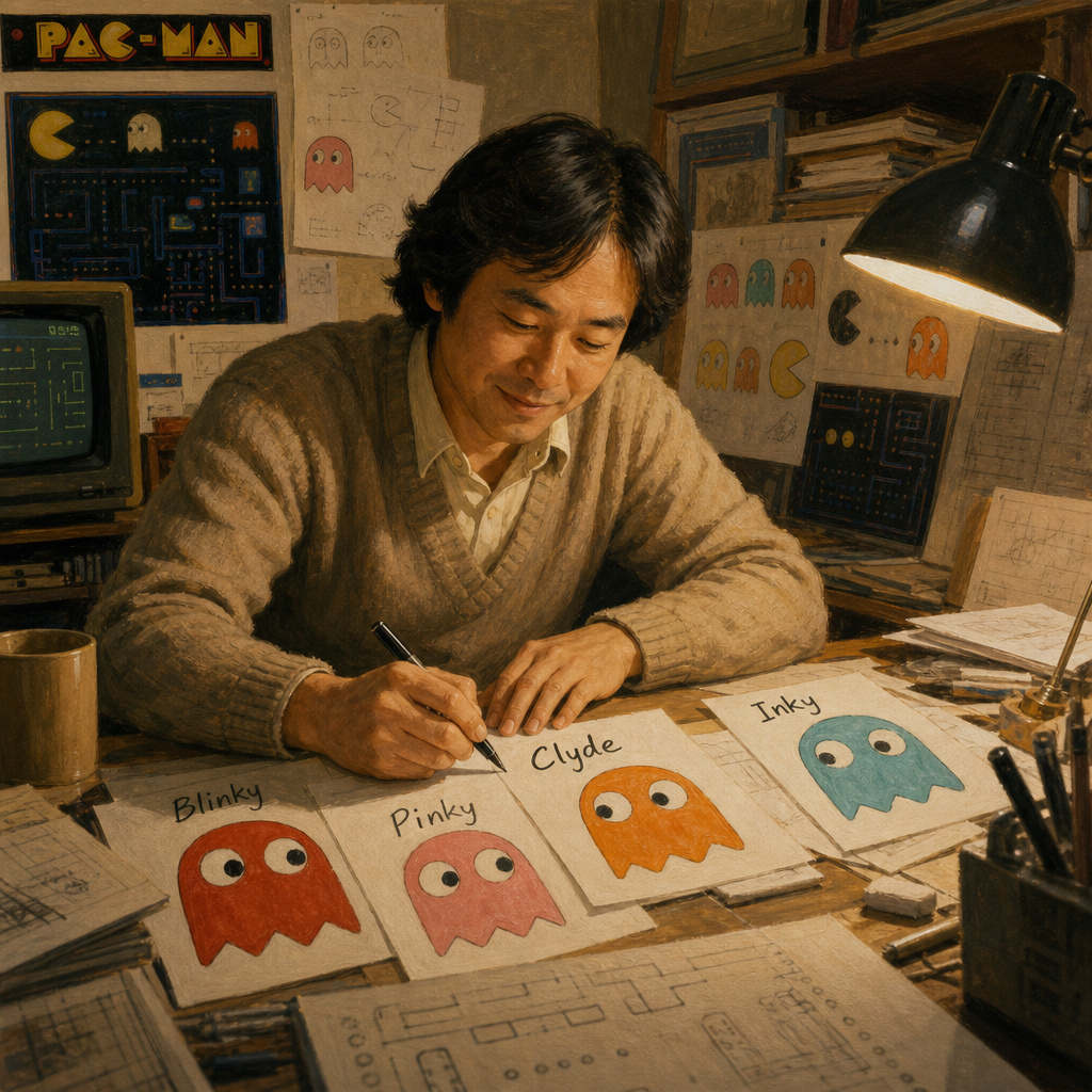The Pac-Man designer naming Clyde