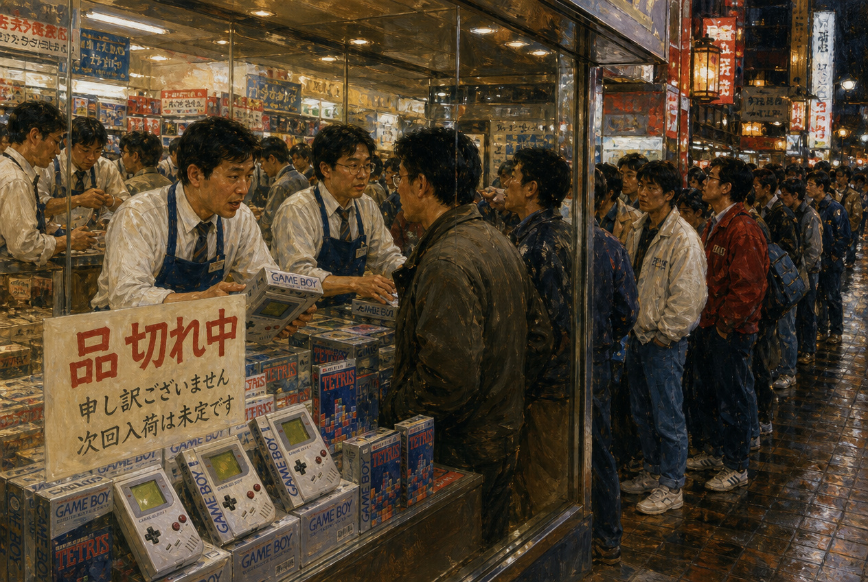 Game Boy launch, Tokyo, 1989